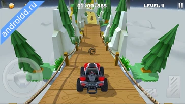 Видео  Mountain Climb Stunt Car Game Геймплей